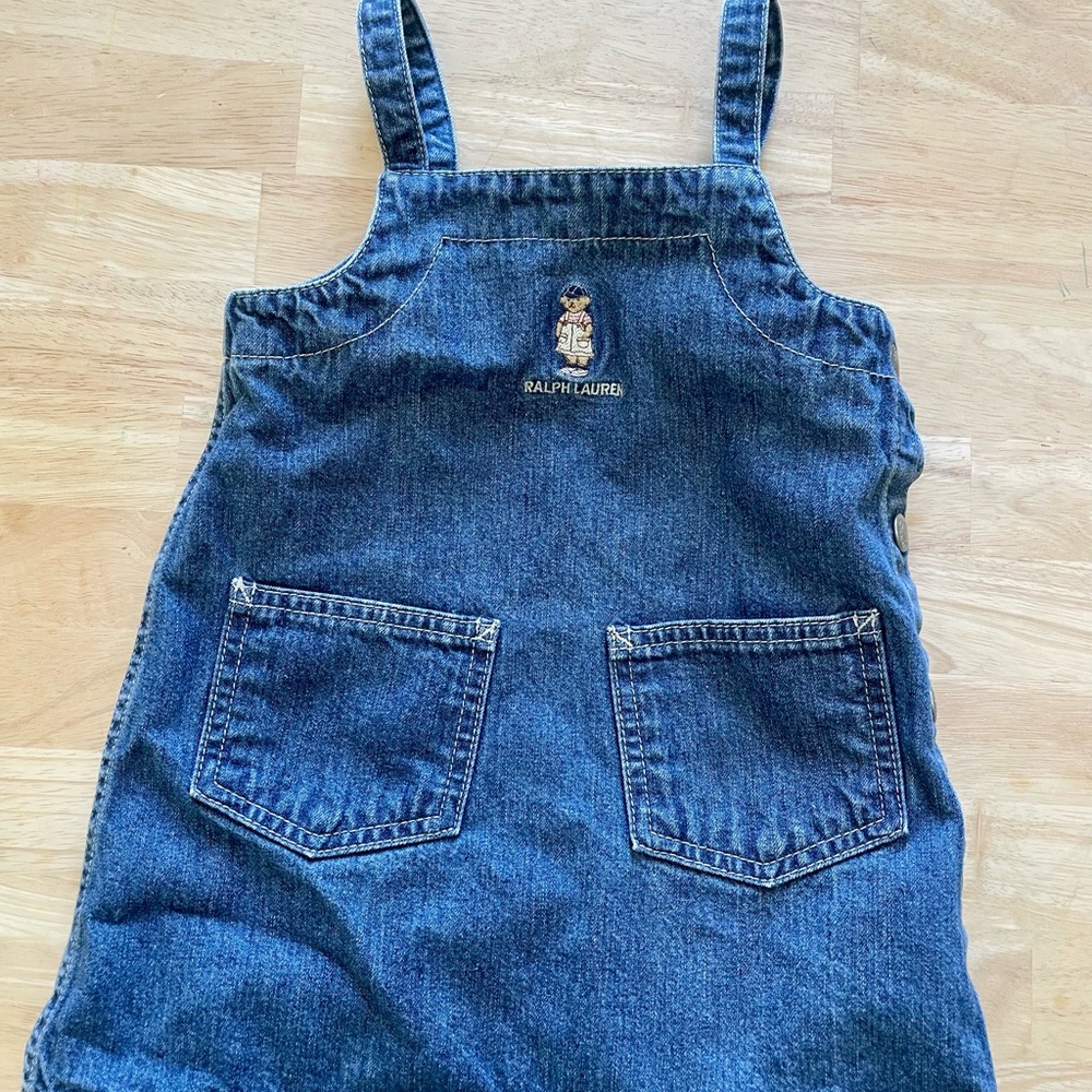 Ralph Lauren Blue Denim Overall Dress
